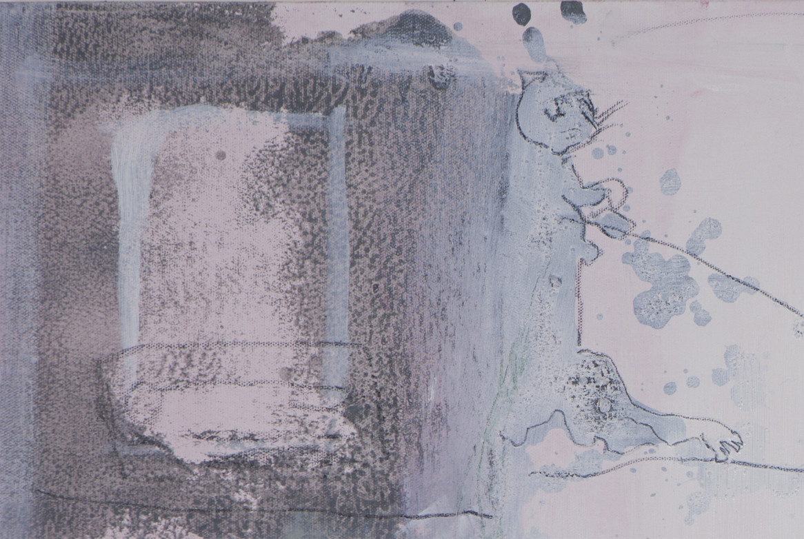 La Nuit tous les Chats sont Gris…, 2015 Mixed media on canvas, 60 x 90 cm