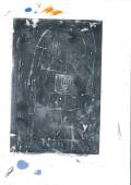 Street games, 2014 Linocut and mixed media on paper, 50 x 35 cm